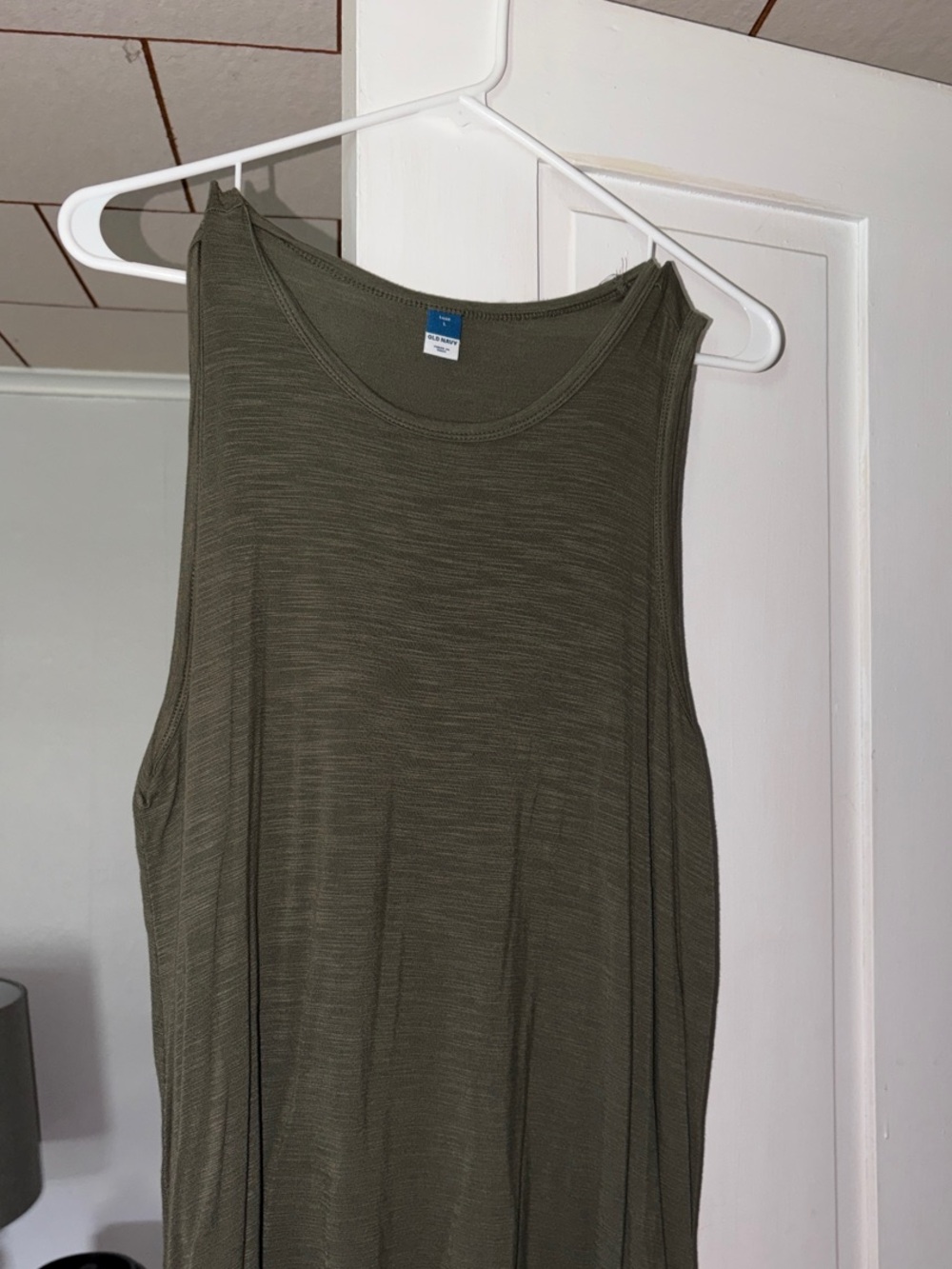 Old Navy Olive Green Ribbed Sleeveless Tank